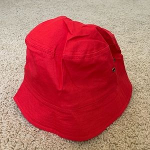 Brand new red bucket hat